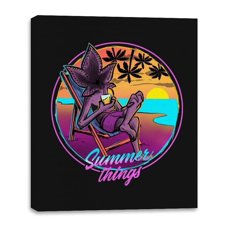 Summer Things - Canvas Wraps Canvas Wraps RIPT Apparel 16x20 / Black