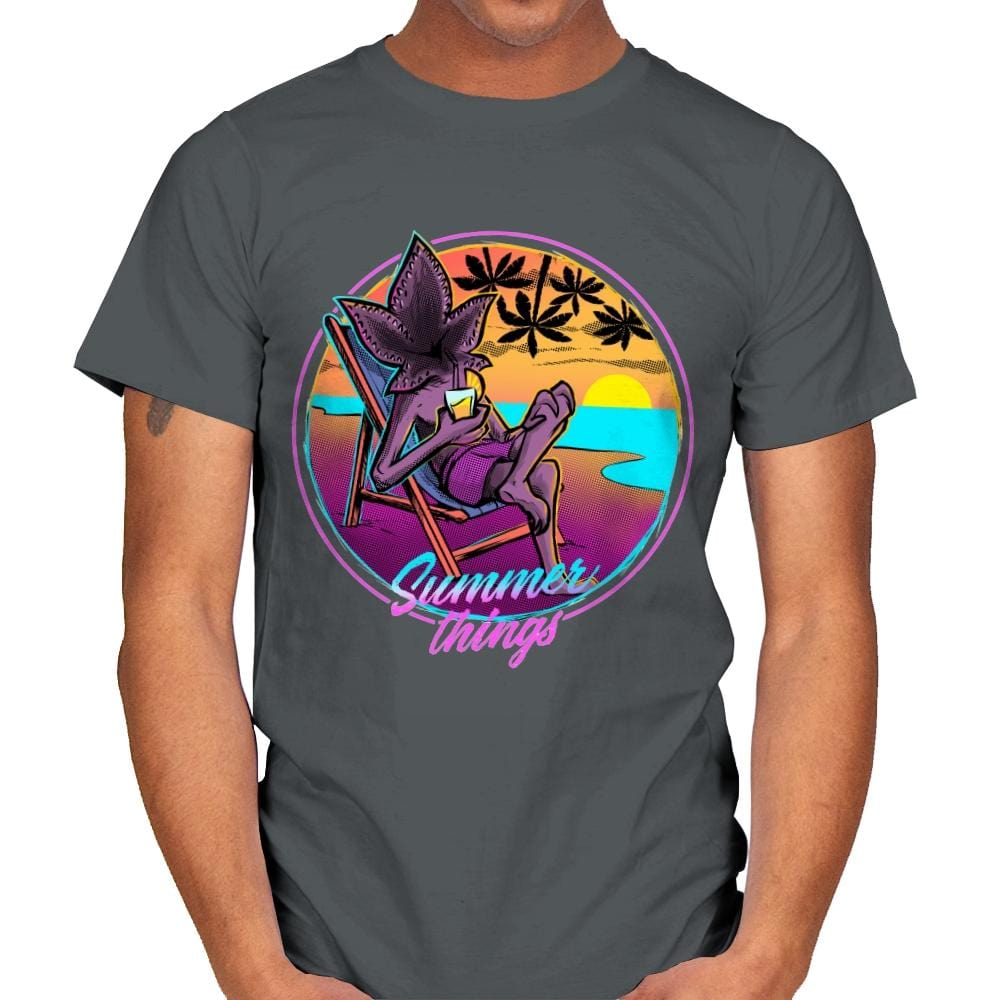 Summer Things - Mens T-Shirts RIPT Apparel Small / Charcoal