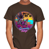 Summer Things - Mens T-Shirts RIPT Apparel Small / Dark Chocolate