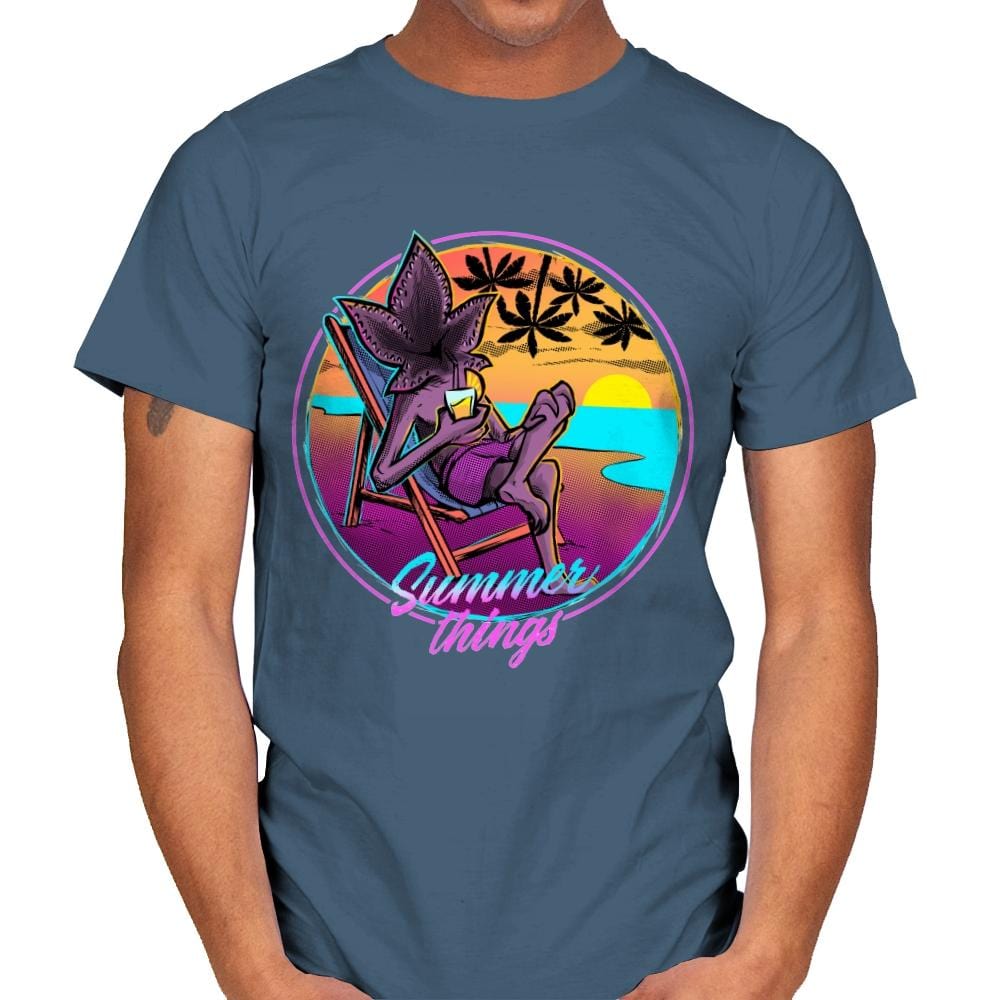 Summer Things - Mens T-Shirts RIPT Apparel Small / Indigo Blue