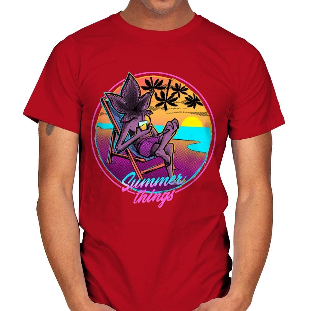 Summer Things - Mens T-Shirts RIPT Apparel Small / Red
