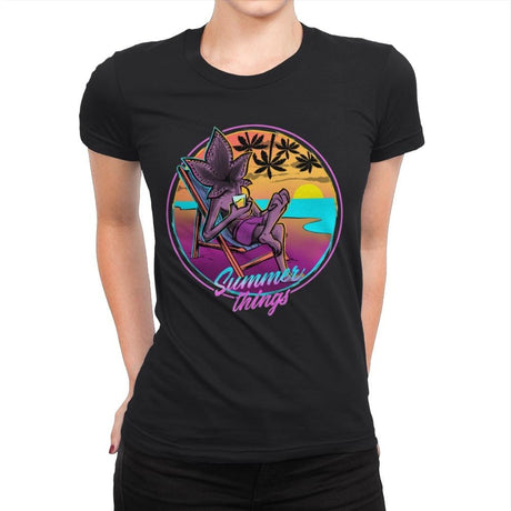 Summer Things - Womens Premium T-Shirts RIPT Apparel Small / Black