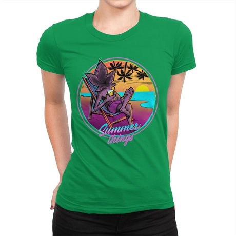 Summer Things - Womens Premium T-Shirts RIPT Apparel Small / Kelly Green