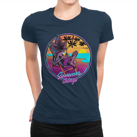 Summer Things - Womens Premium T-Shirts RIPT Apparel Small / Midnight Navy