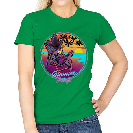 Summer Things - Womens T-Shirts RIPT Apparel Small / Irish Green