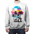 Summer Time - Crew Neck Sweatshirt Crew Neck Sweatshirt RIPT Apparel Small / White