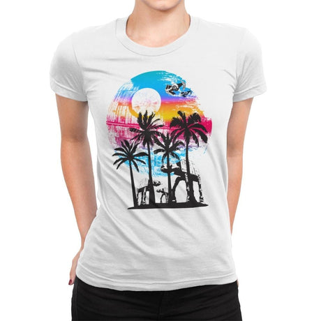 Summer Time - Womens Premium T-Shirts RIPT Apparel Small / White