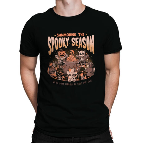 Summoning the Spooky Season - Mens Premium T-Shirts RIPT Apparel Small / Black