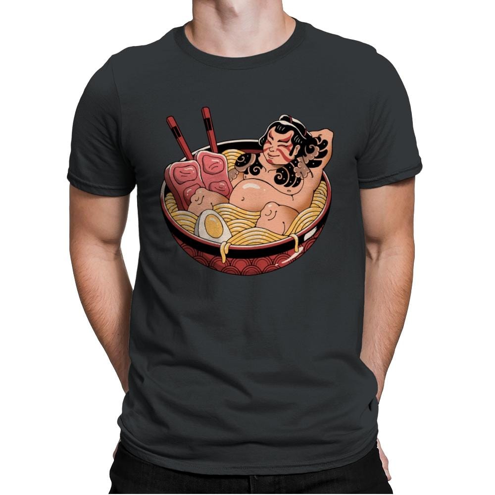 Sumo Ramen - Mens Premium T-Shirts RIPT Apparel Small / Heavy Metal