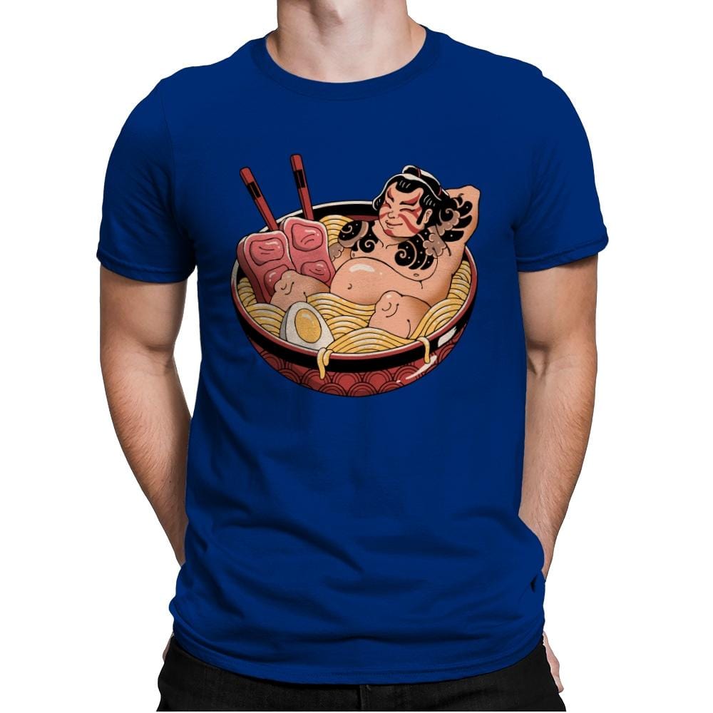 Sumo Ramen - Mens Premium T-Shirts RIPT Apparel Small / Royal