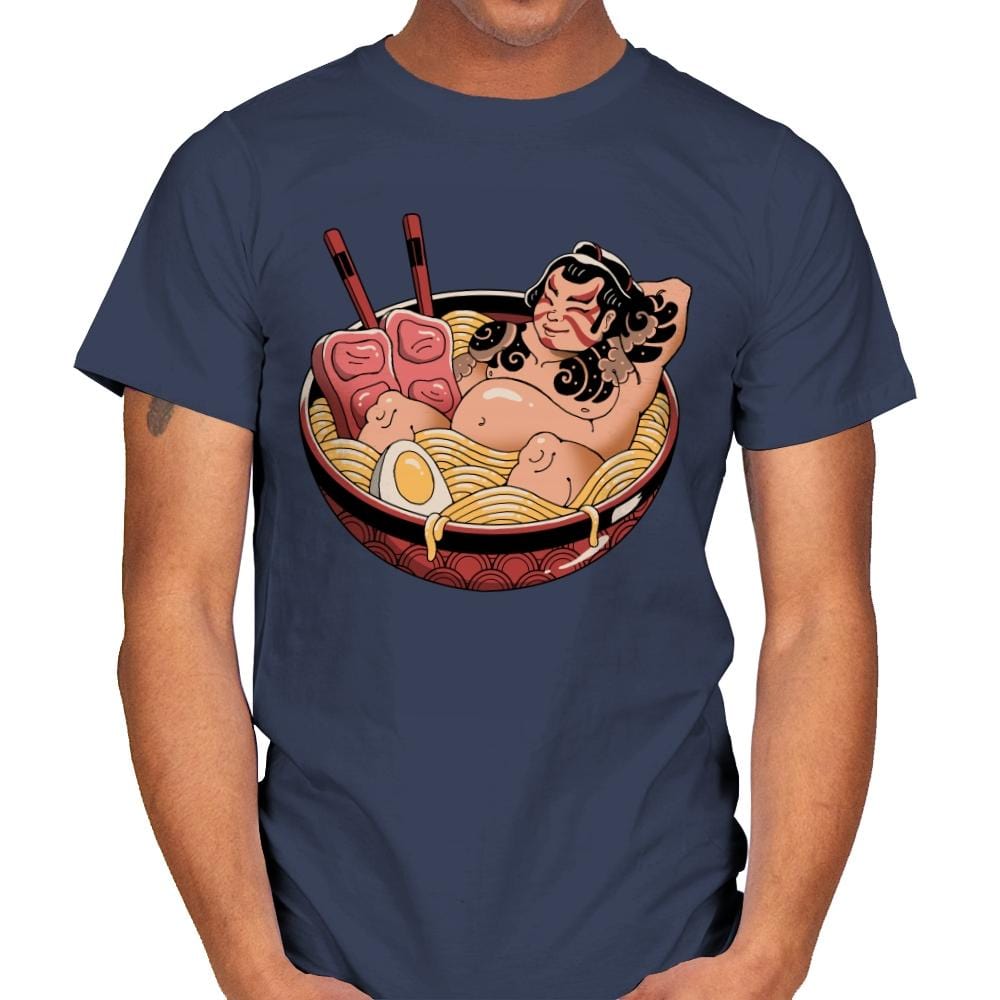 Sumo Ramen - Mens T-Shirts RIPT Apparel Small / Navy