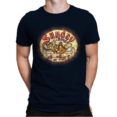 Sunday Mood - Mens Premium T-Shirts RIPT Apparel Small / Midnight Navy
