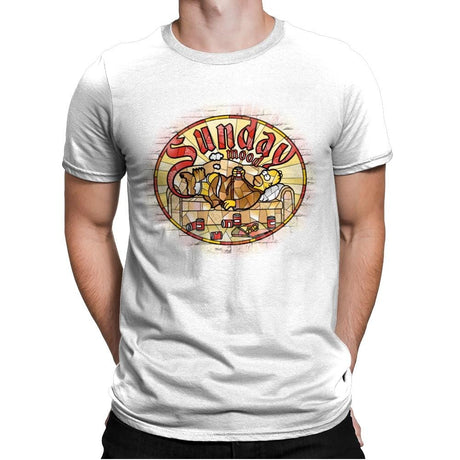 Sunday Mood - Mens Premium T-Shirts RIPT Apparel Small / White