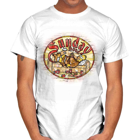 Sunday Mood - Mens T-Shirts RIPT Apparel Small / White