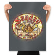 Sunday Mood - Prints Posters RIPT Apparel 18x24 / Charcoal