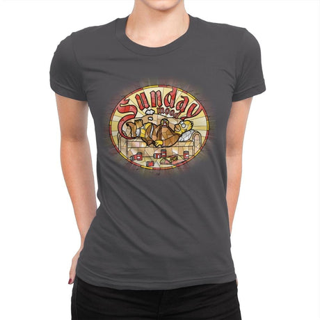 Sunday Mood - Womens Premium T-Shirts RIPT Apparel Small / Heavy Metal