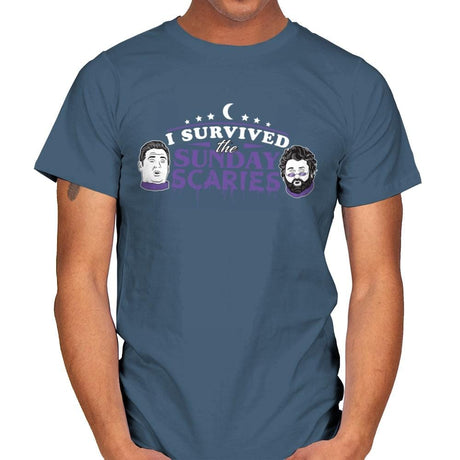 Sunday Scaries - Mens T-Shirts RIPT Apparel Small / Indigo Blue