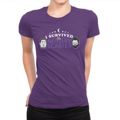 Sunday Scaries - Womens Premium T-Shirts RIPT Apparel Small / Purple Rush
