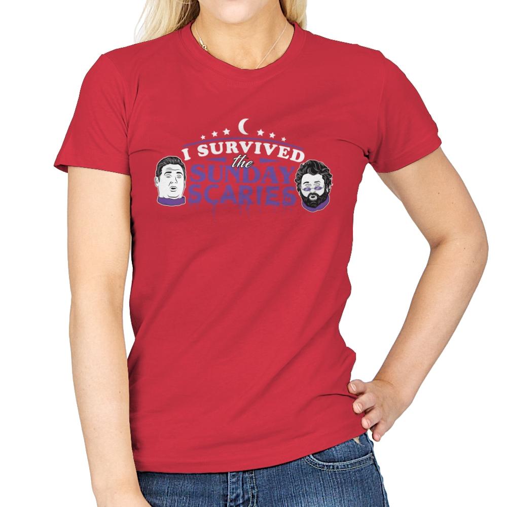 Sunday Scaries - Womens T-Shirts RIPT Apparel Small / Red