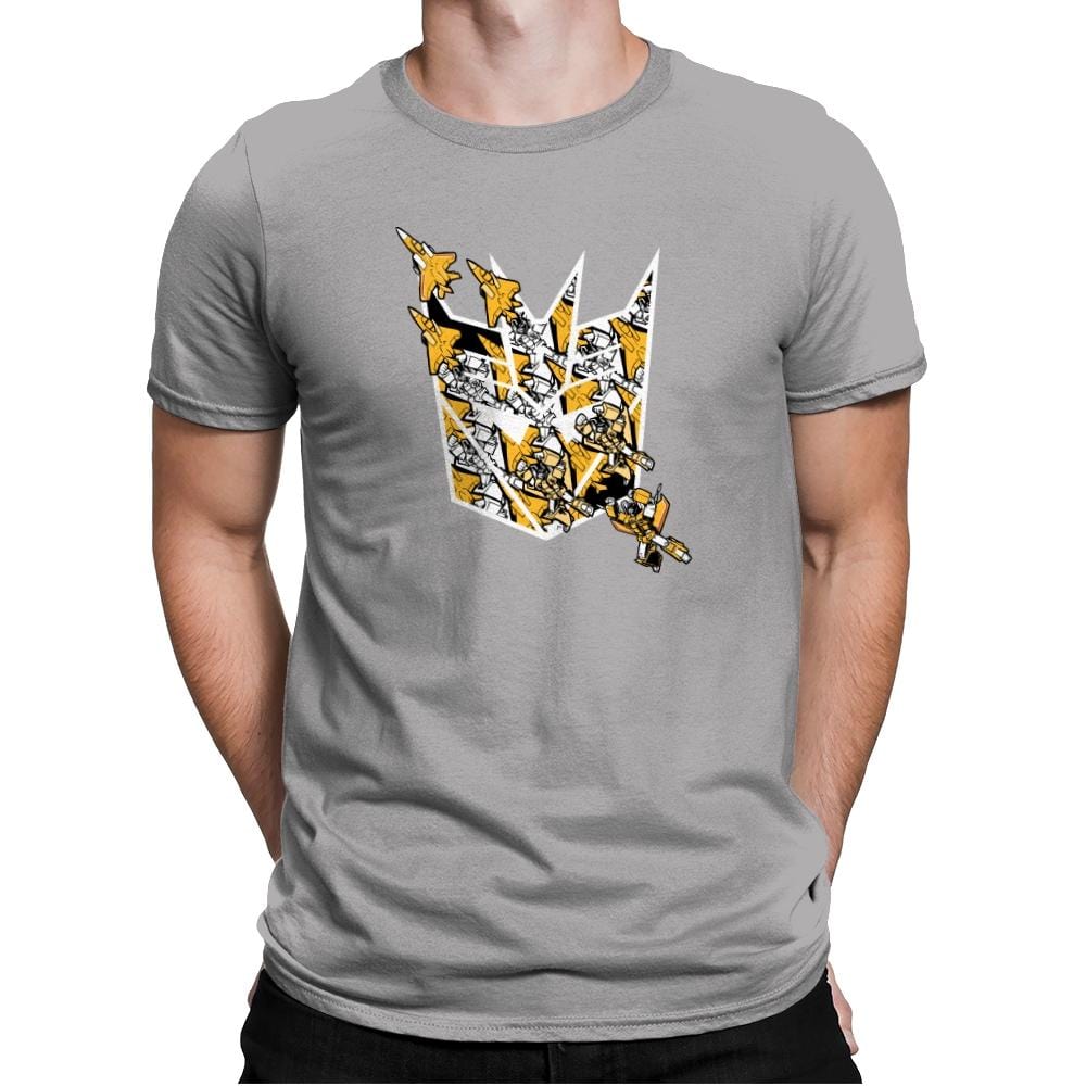 Sunny Stormy Tessellation - 80s Blaarg - Mens Premium T-Shirts RIPT Apparel Small / Light Grey