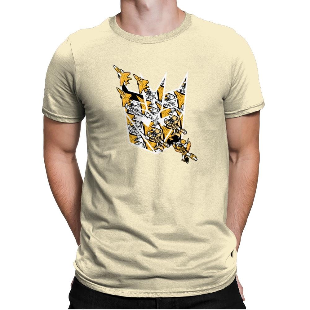 Sunny Stormy Tessellation - 80s Blaarg - Mens Premium T-Shirts RIPT Apparel Small / Natural