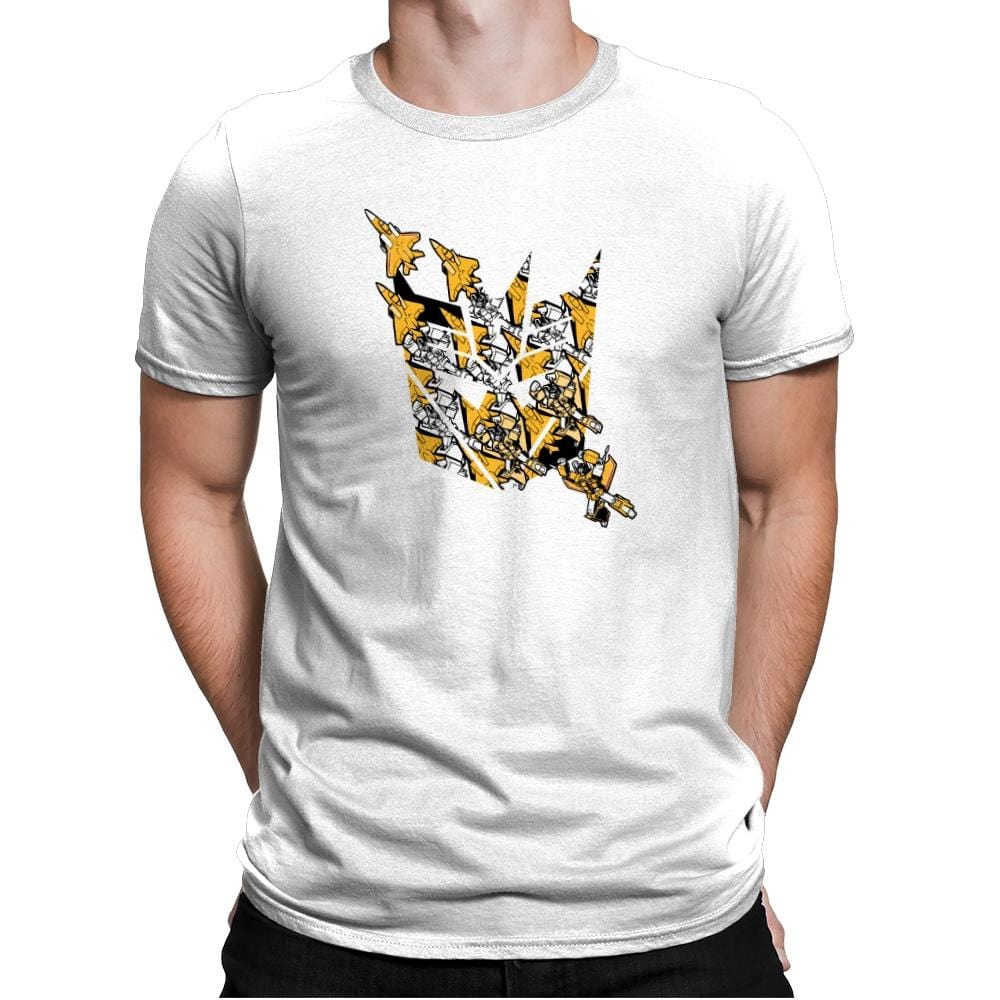 Sunny Stormy Tessellation - 80s Blaarg - Mens Premium T-Shirts RIPT Apparel Small / White