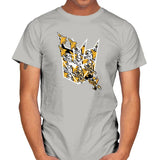 Sunny Stormy Tessellation - 80s Blaarg - Mens T-Shirts RIPT Apparel Small / Ice Grey