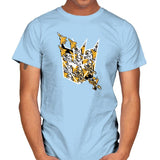 Sunny Stormy Tessellation - 80s Blaarg - Mens T-Shirts RIPT Apparel Small / Light Blue