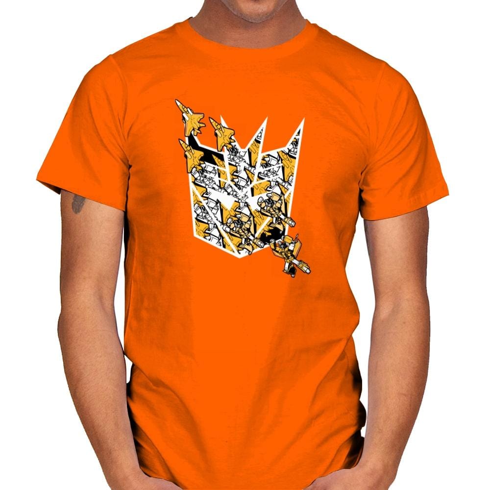 Sunny Stormy Tessellation - 80s Blaarg - Mens T-Shirts RIPT Apparel Small / Orange