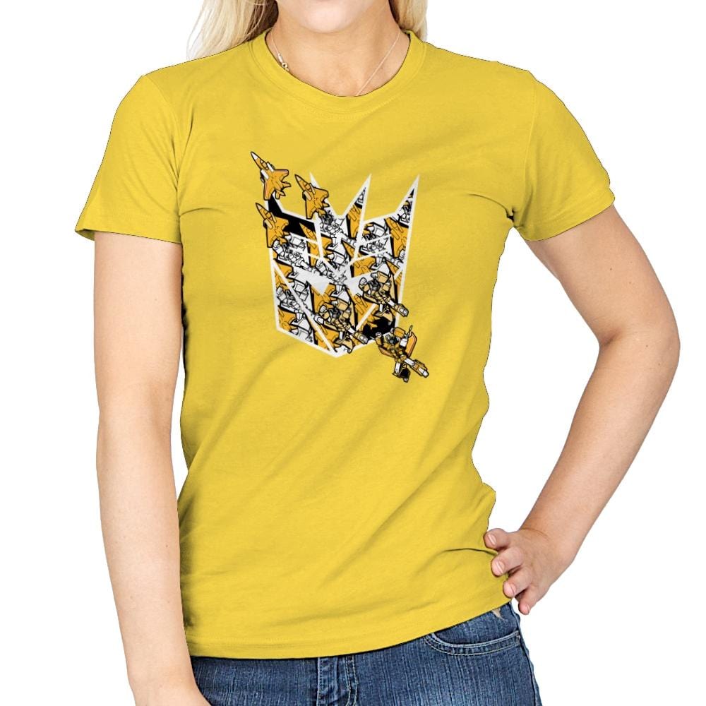 Sunny Stormy Tessellation - 80s Blaarg - Womens T-Shirts RIPT Apparel Small / Daisy