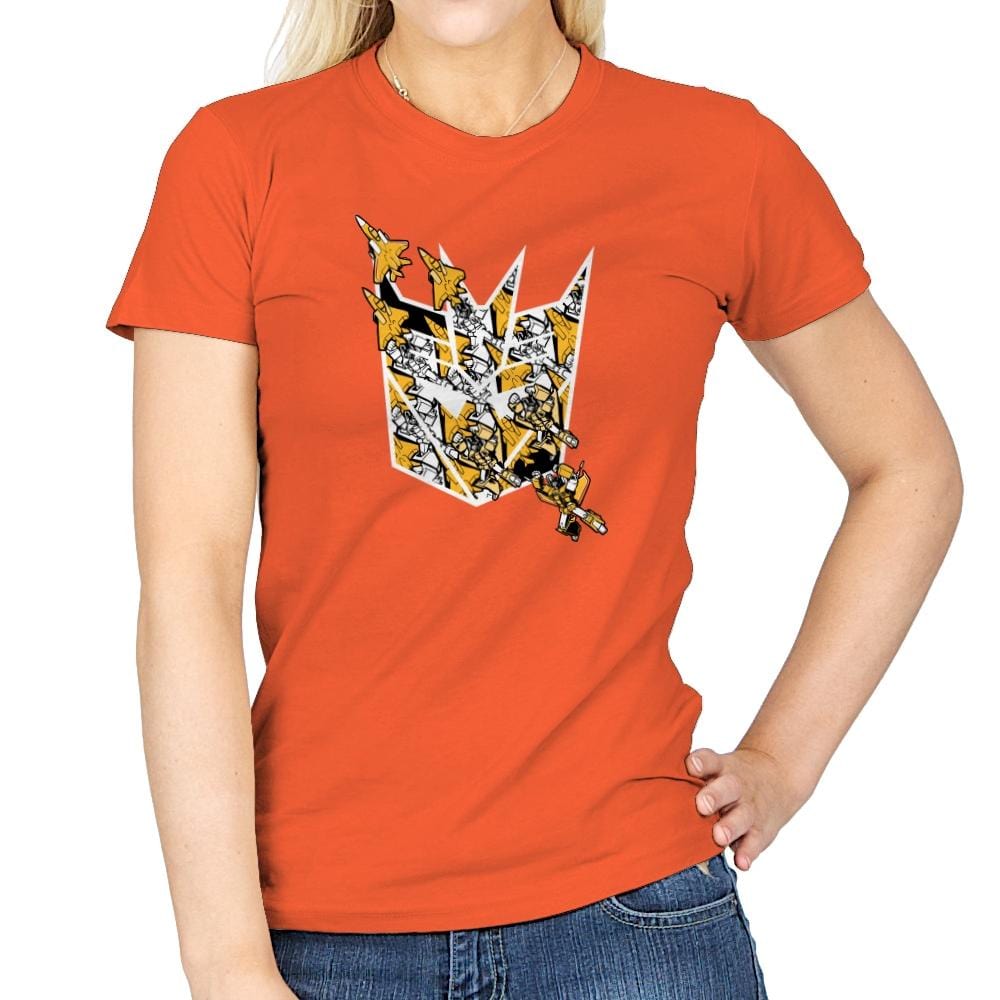 Sunny Stormy Tessellation - 80s Blaarg - Womens T-Shirts RIPT Apparel Small / Orange