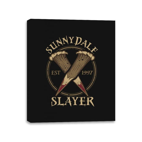 Sunnydale Slayer - Canvas Wraps Canvas Wraps RIPT Apparel 11x14 / Black