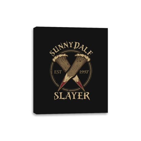Sunnydale Slayer - Canvas Wraps Canvas Wraps RIPT Apparel 8x10 / Black
