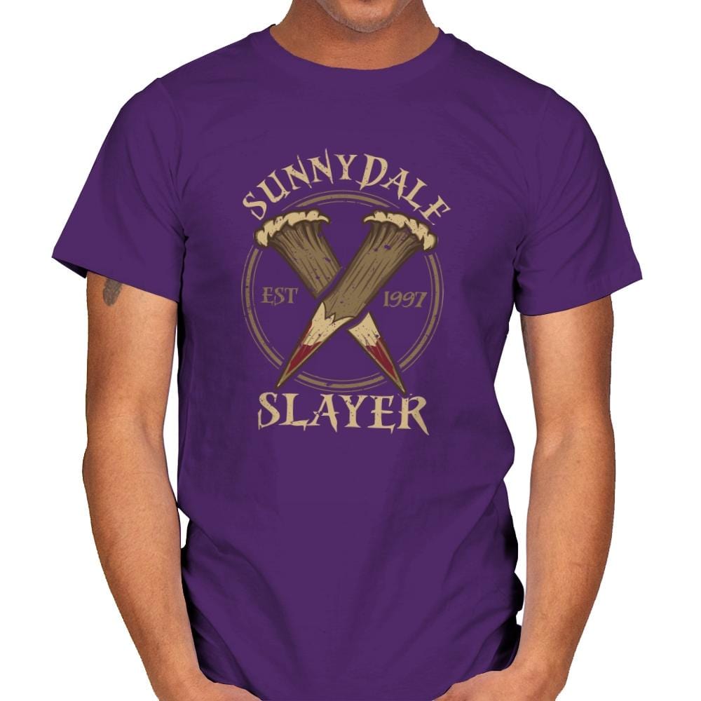 Sunnydale Slayer - Mens T-Shirts RIPT Apparel Small / Purple