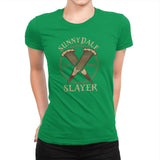 Sunnydale Slayer - Womens Premium T-Shirts RIPT Apparel Small / Kelly Green