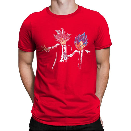 Suoer Fiction - Mens Premium T-Shirts RIPT Apparel Small / Red