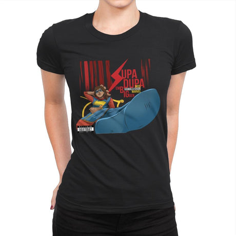 Supa Dupa Big - Womens Premium T-Shirts RIPT Apparel Small / Black
