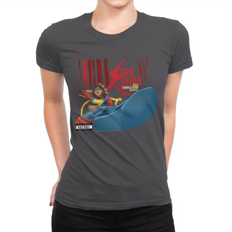 Supa Dupa Big - Womens Premium T-Shirts RIPT Apparel Small / Heavy Metal
