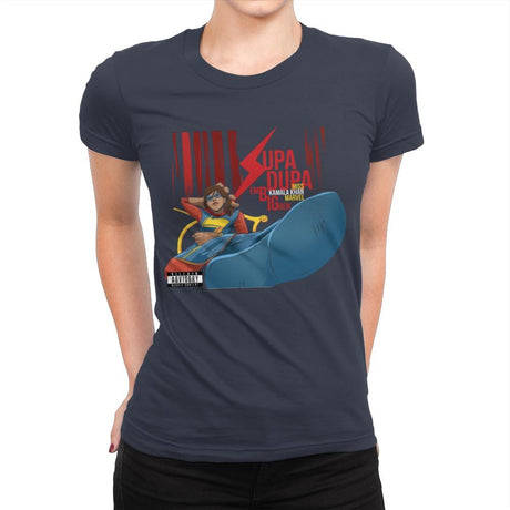 Supa Dupa Big - Womens Premium T-Shirts RIPT Apparel Small / Indigo