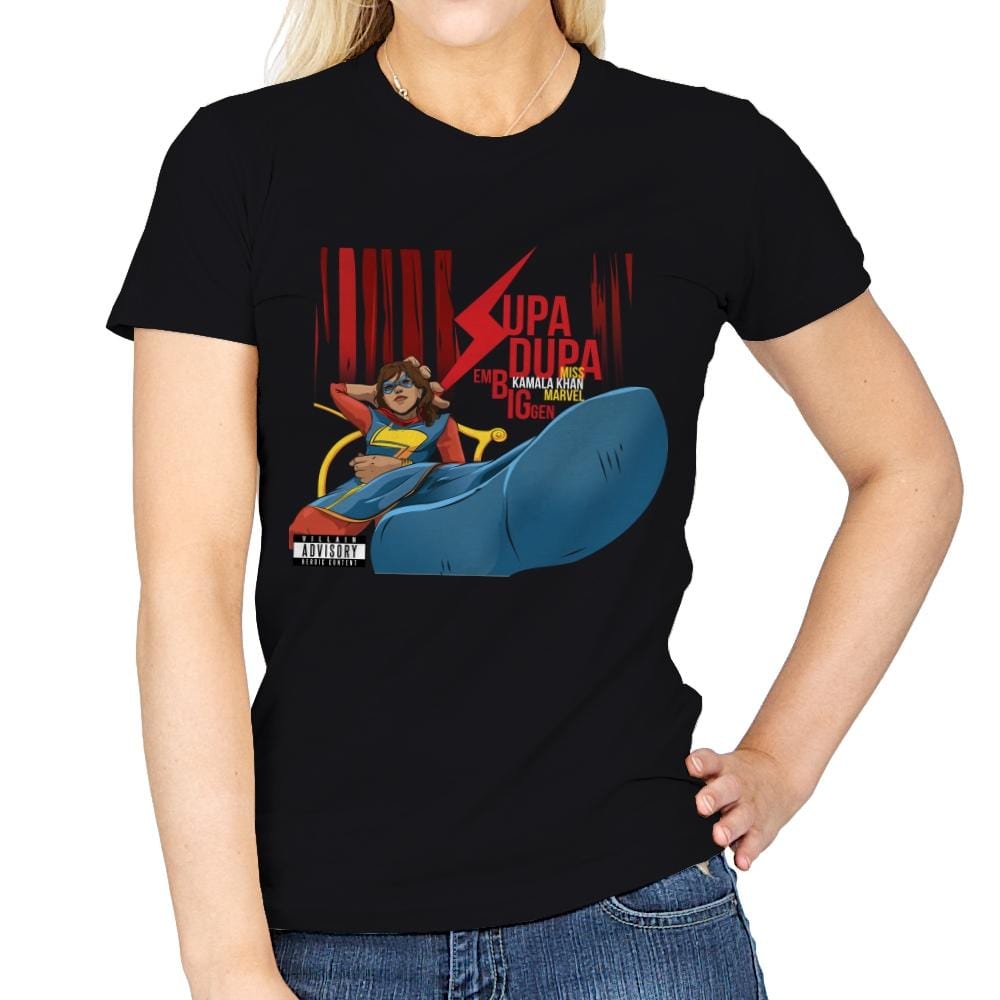 Supa Dupa Big - Womens T-Shirts RIPT Apparel Small / Black