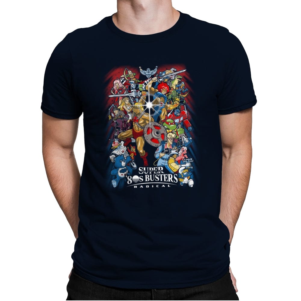 Super 80s Busters - Best Seller - Mens Premium T-Shirts RIPT Apparel Small / Midnight Navy