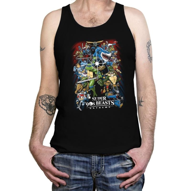 Super 90s Beasts - Tanktop Tanktop RIPT Apparel X-Small / Black