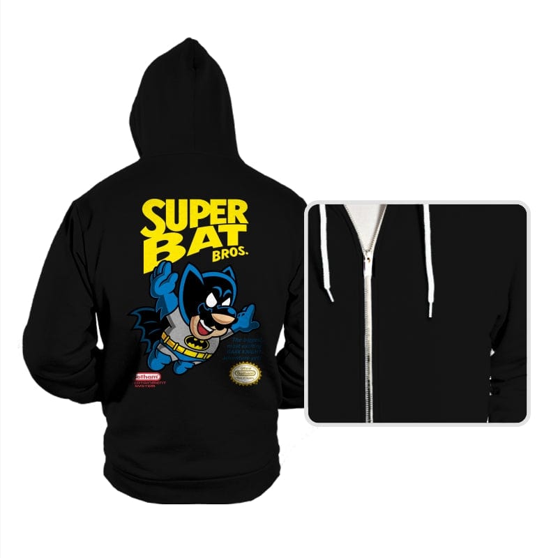 Super Bat Bros - Hoodies Hoodies RIPT Apparel Small / Black