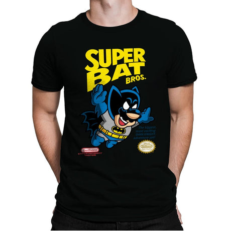 Super Bat Bros - Mens Premium T-Shirts RIPT Apparel Small / Black