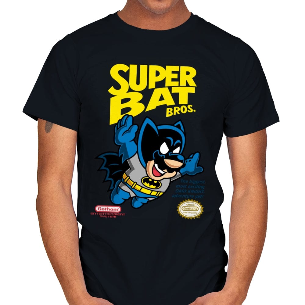 Super Bat Bros - Mens T-Shirts RIPT Apparel Small / Black