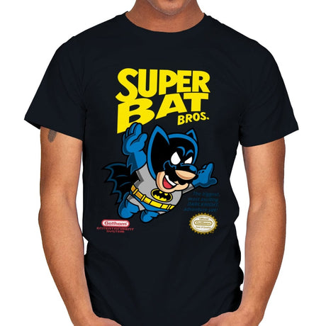 Super Bat Bros - Mens T-Shirts RIPT Apparel Small / Black