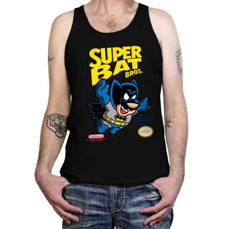 Super Bat Bros - Tanktop Tanktop RIPT Apparel X-Small / Black