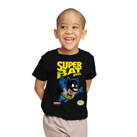 Super Bat Bros - Youth T-Shirts RIPT Apparel X-small / Black