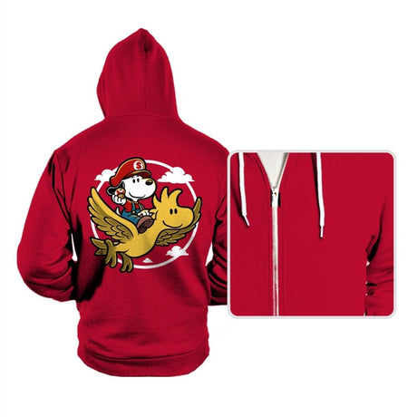 Super Beagle Bros - Hoodies Hoodies RIPT Apparel Small / Red