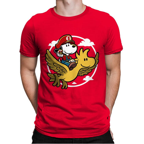 Super Beagle Bros - Mens Premium T-Shirts RIPT Apparel Small / Red